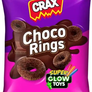 Crax Choco Rings Puff Snacks with Super Toys (Chocolate Rings)